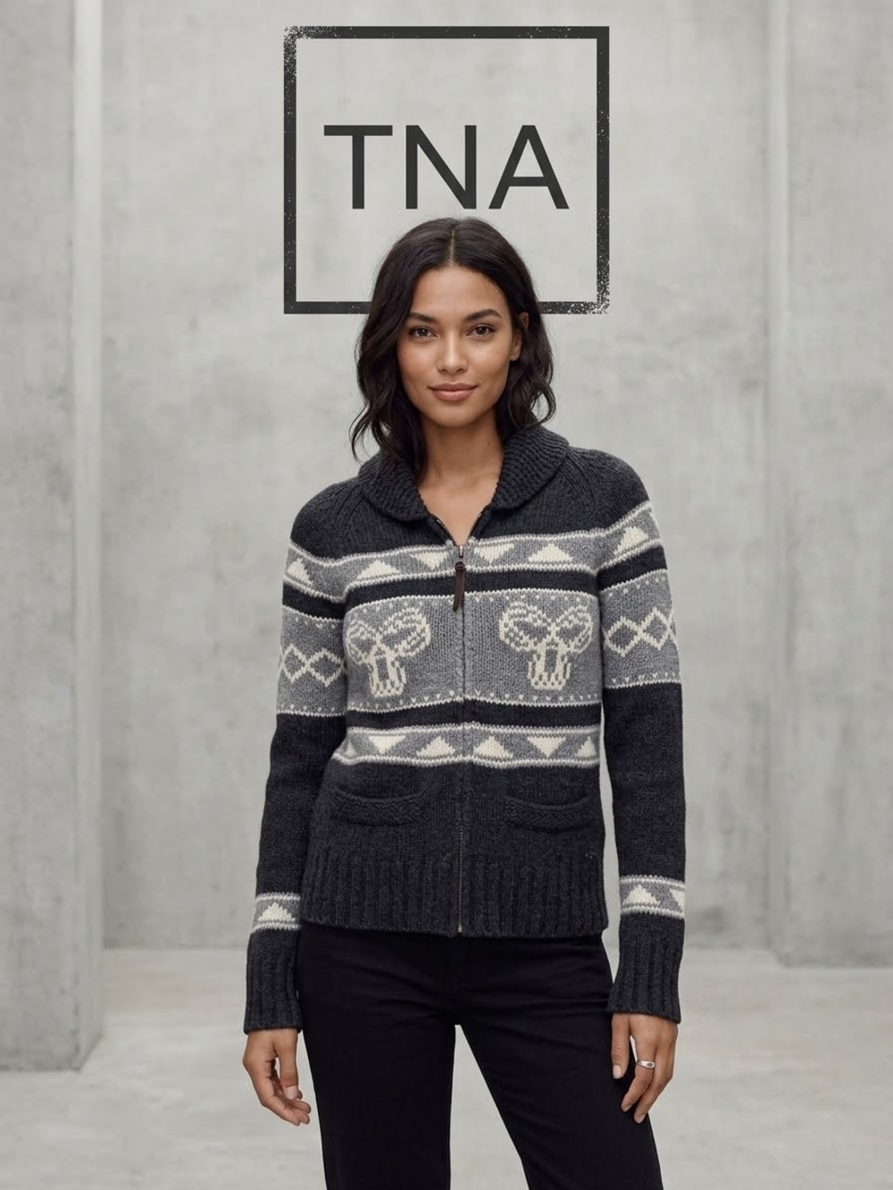 Aritzia TNA Sea to Sky Knit Cardigan
